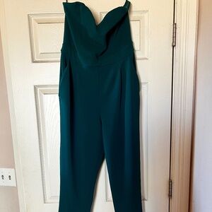 Green Jumpsuit New Without Tags Size 12 (Was $100, Now $25)